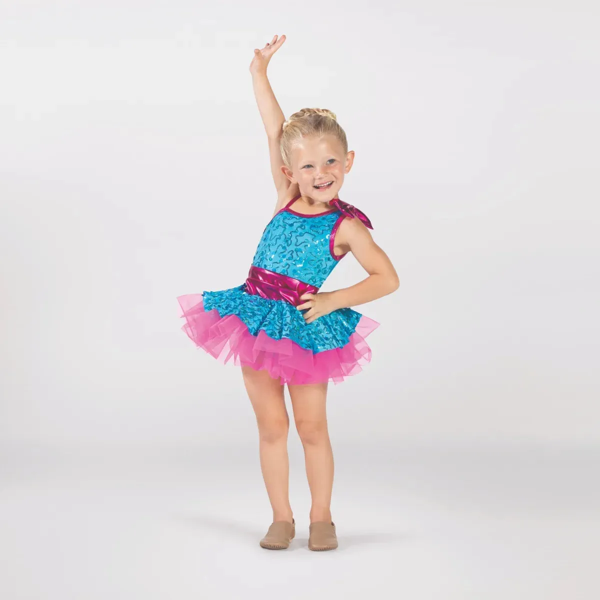 1st Position One-Shoulder Sequin Peplum Tutu