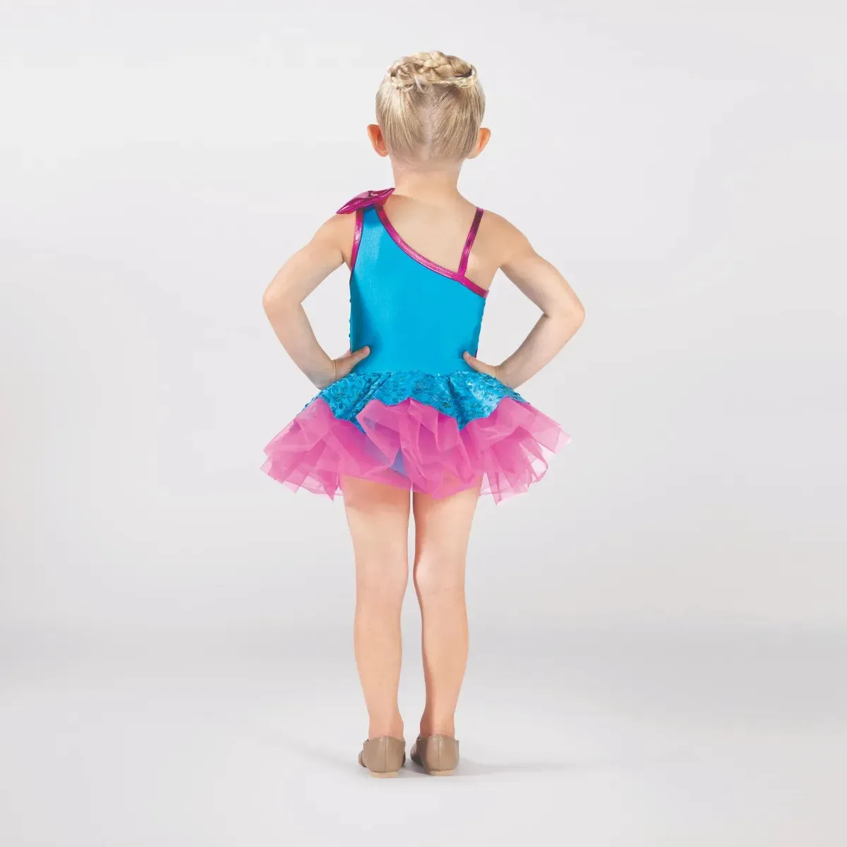 1st Position One-Shoulder Sequin Peplum Tutu