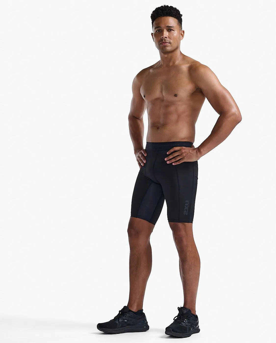 2XU Base Layer Compression Men's Cycling Shorts (Black/Nero)