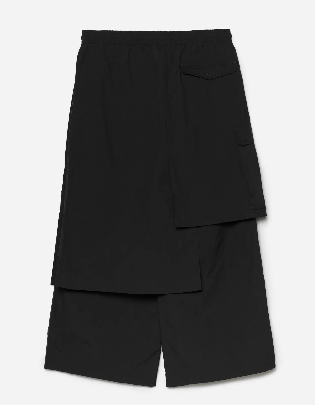 5283 Asym Cargo Hakama Pants WR Black