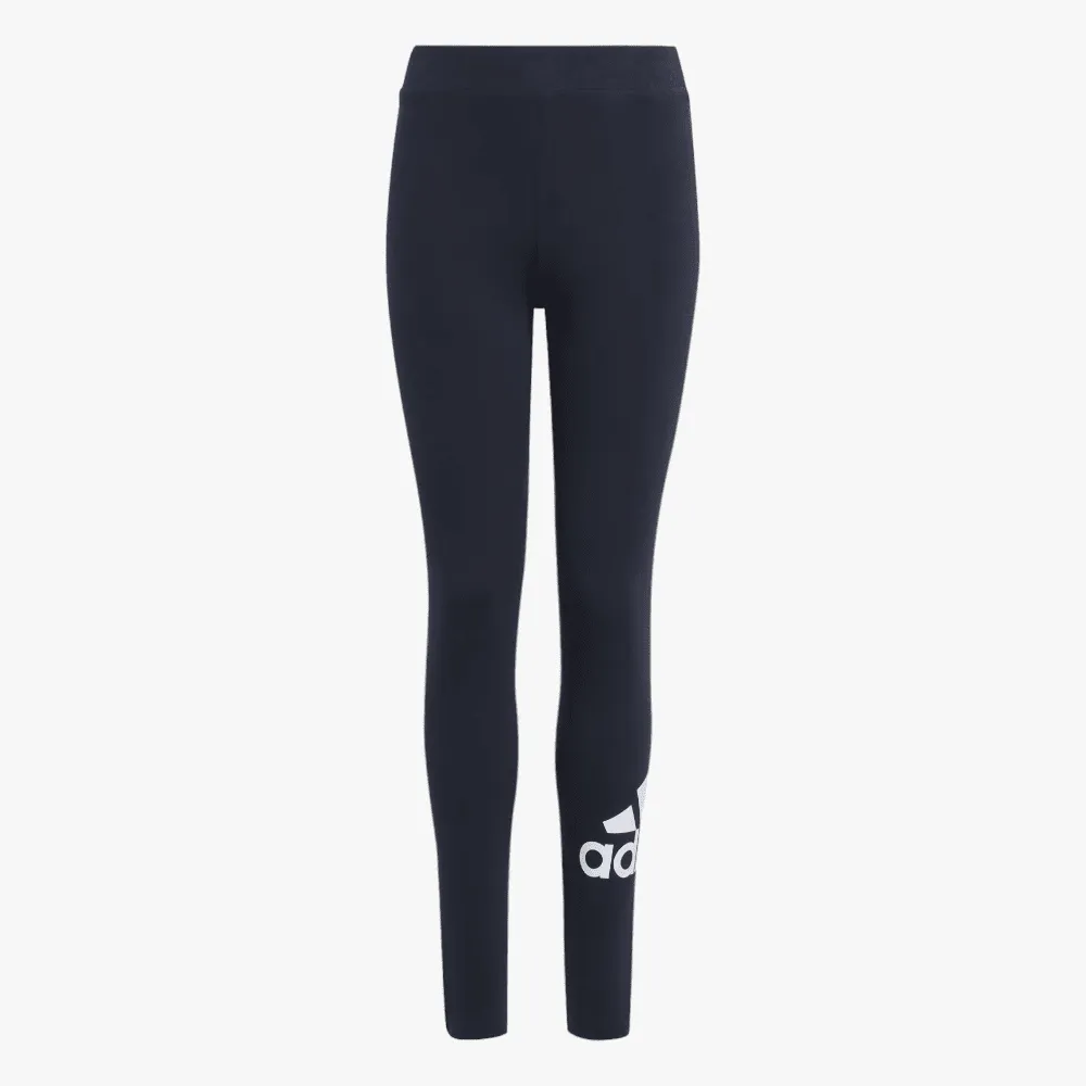 adidas Girls Essentials Big Logo Cotton Tights Black