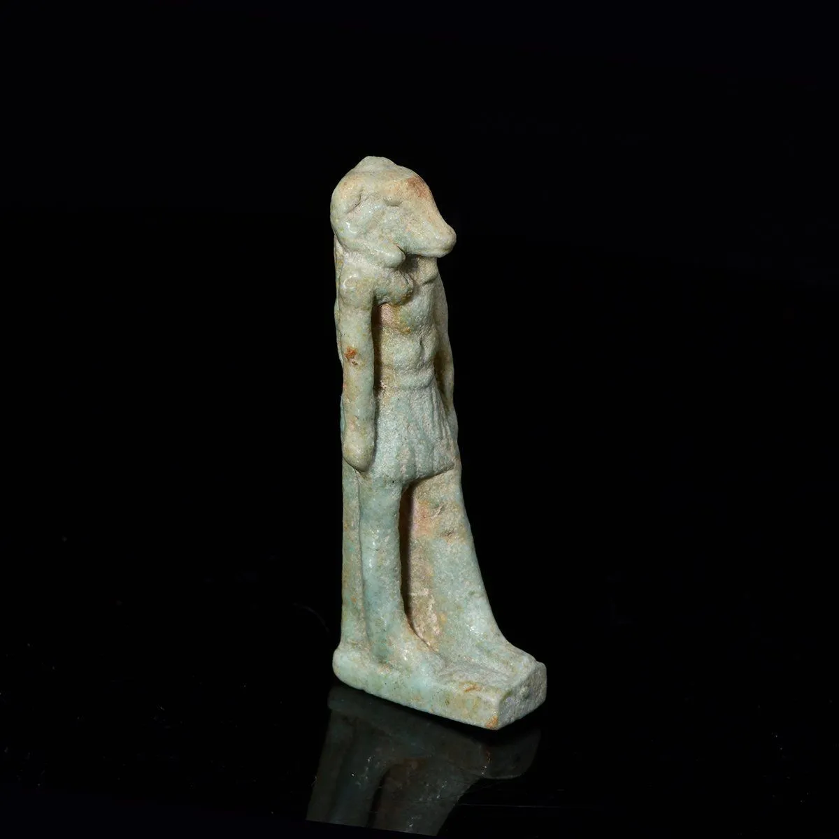 An Egyptian Faience Amulet of Khnum, Late Period, ca 664 - 332 BCE