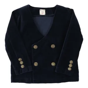 Analogie By Lil Legs Velvet Blazer Navy