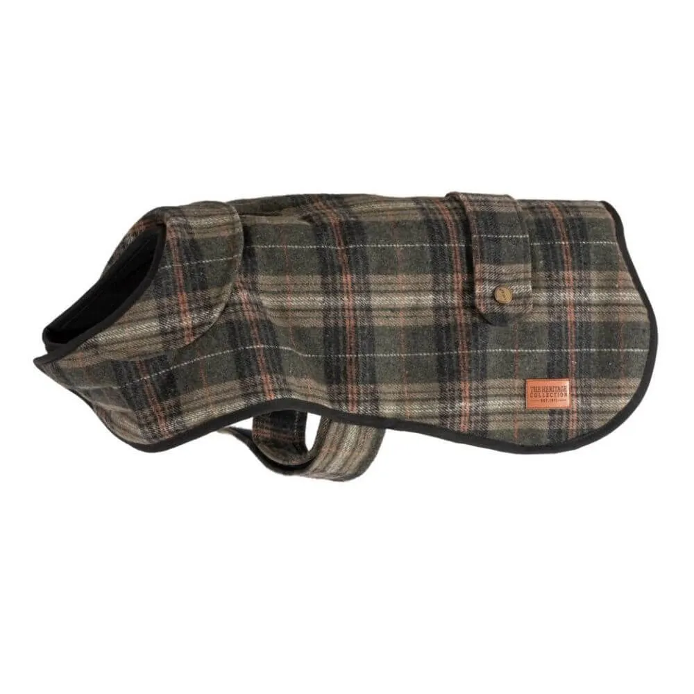 Ancol Heritage Green Check Dog Coat