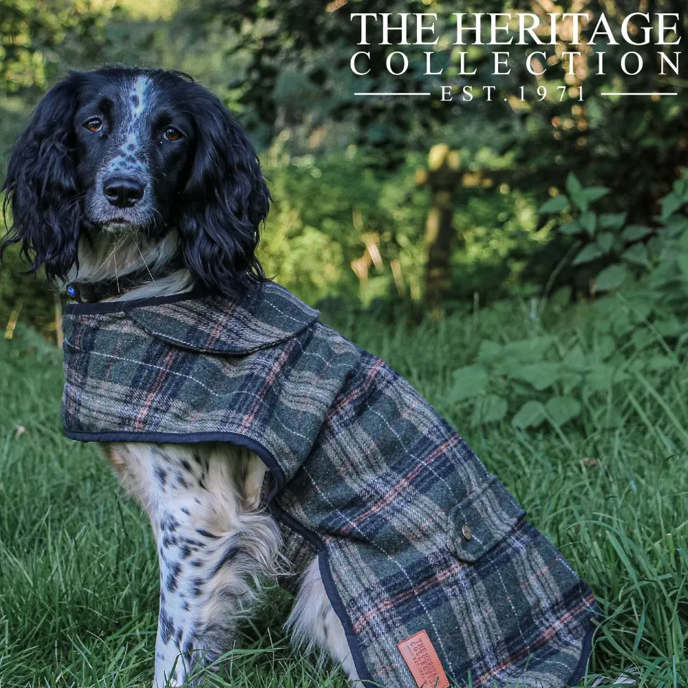 Ancol Heritage Green Check Dog Coat