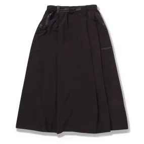 And Wander Womens Oversized Cargo Skirt Black