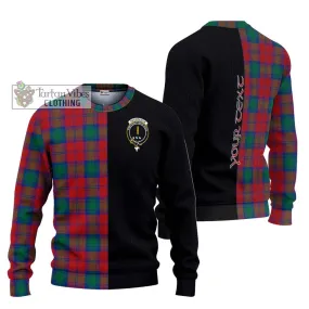 Auchinleck (Affleck) Tartan Ugly Sweater with Family Crest and Half Of Me Style