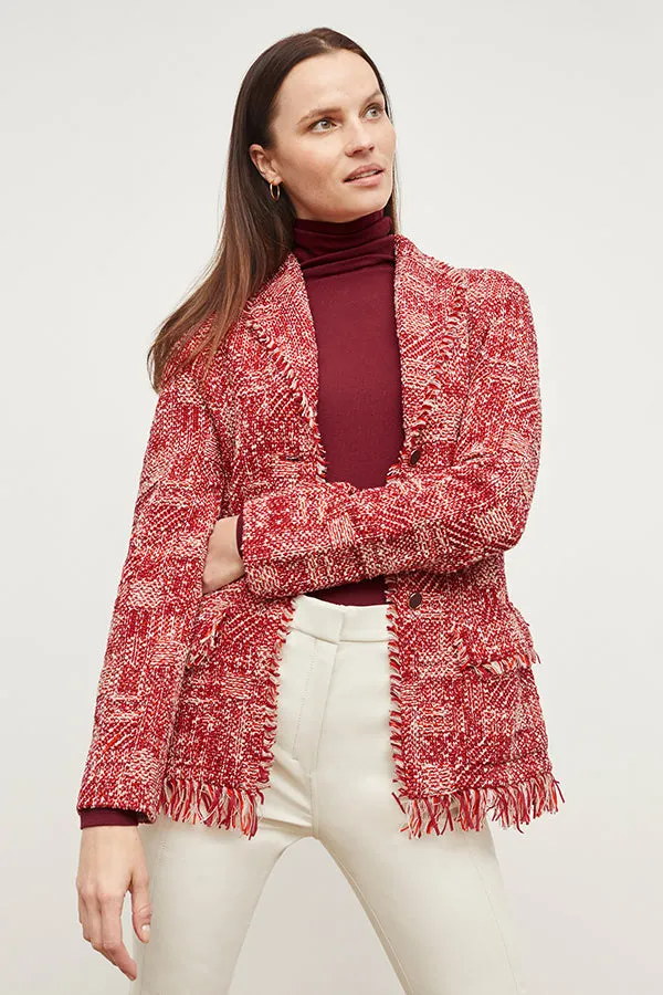 Axam Turtleneck - Ribbed Pima Cotton :: Cranberry