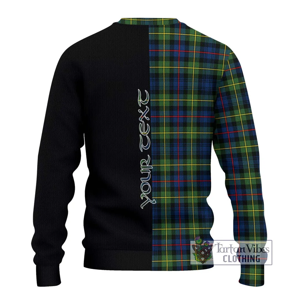 Bailey Modern Tartan Ugly Sweater with Family Crest and Half Of Me Style