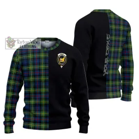 Bailey Modern Tartan Ugly Sweater with Family Crest and Half Of Me Style