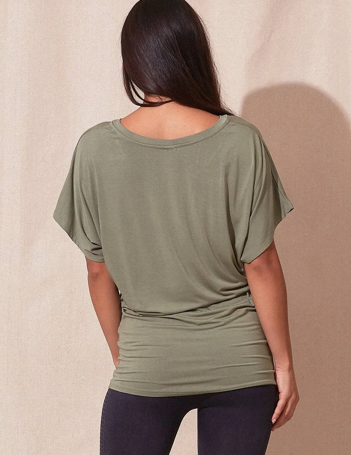 Bamboo Dolman Tunic - Olive