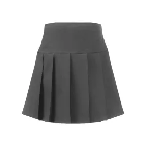 Banner Junior Girls Panel Full Pleated Skirt Grey