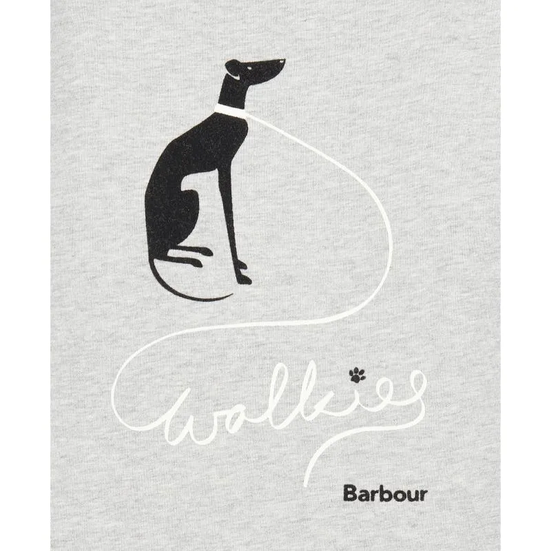 Barbour Homeswood Ladies Long Sleeve Tee - Light Grey Marl