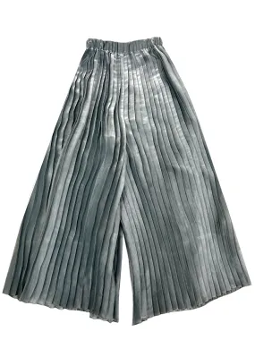 Brunello Cucinelli Lamé Pleated Wide-Leg Pants Size 2