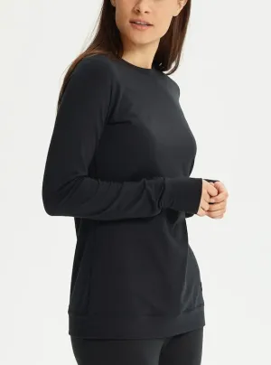 Burton Women's Midweight Base Layer Crewneck True Black 2024