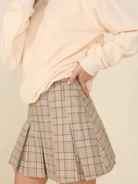 Butter Taffy Plaid Pleated Mini Skirt | Sale Rack