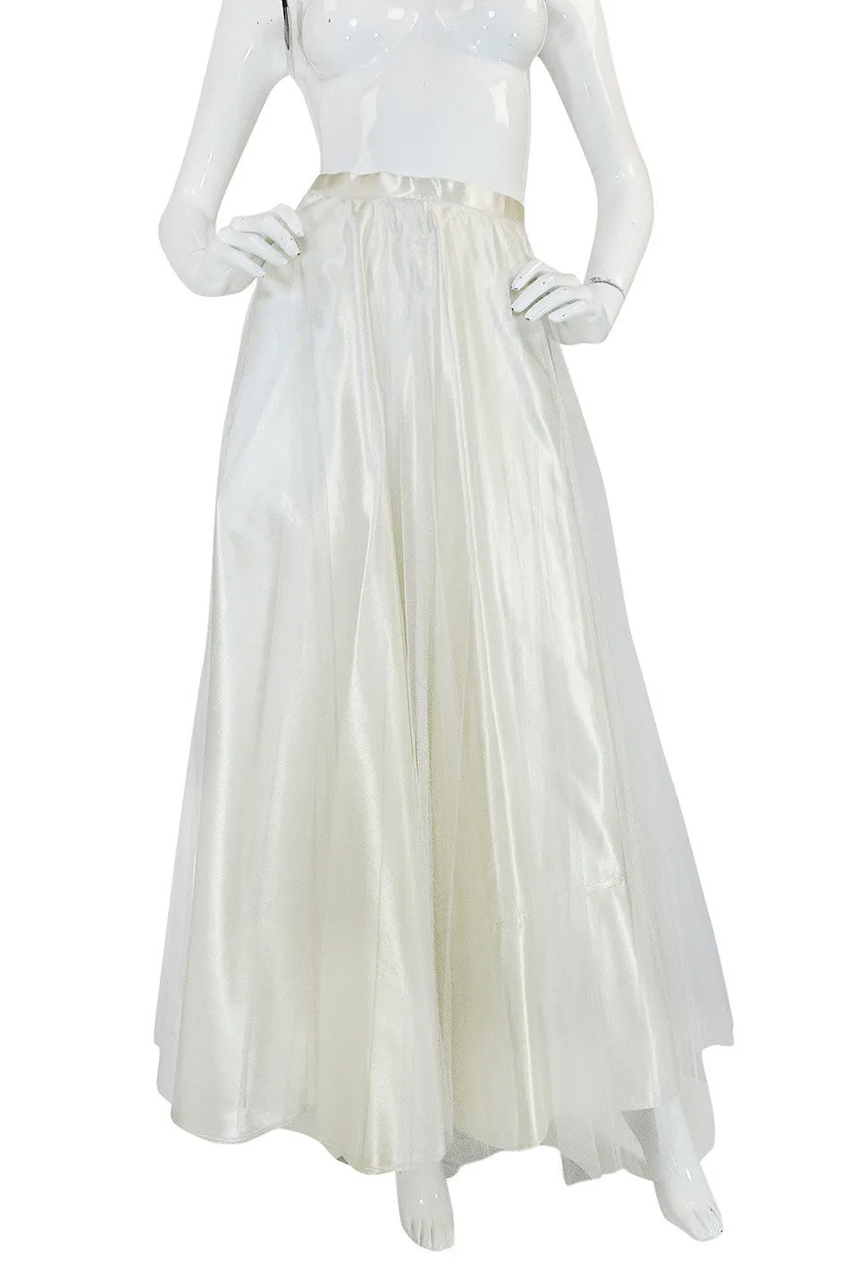 c.1972-73 Zandra Rhodes 'Shell Collection' Embellished Ivory Silk Dress