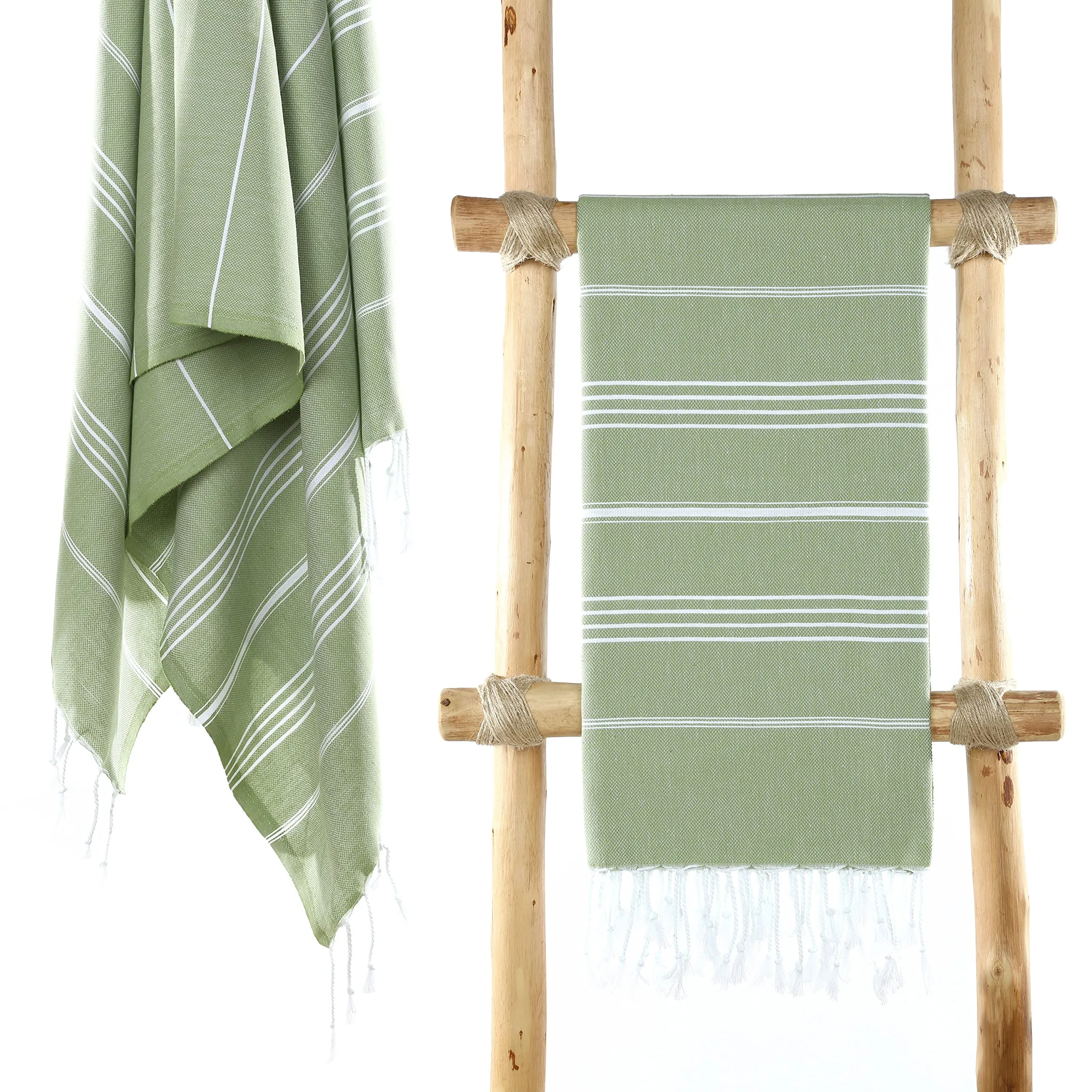 Cacala Lightweight and Thin Turkish Beach Towel 100% Cotton Sand-Free and Quick-Drying Goodness Perfect as an Extra Large Travel Towel, Beach Accessory, or Gift for Beach Lovers, 37 x 70