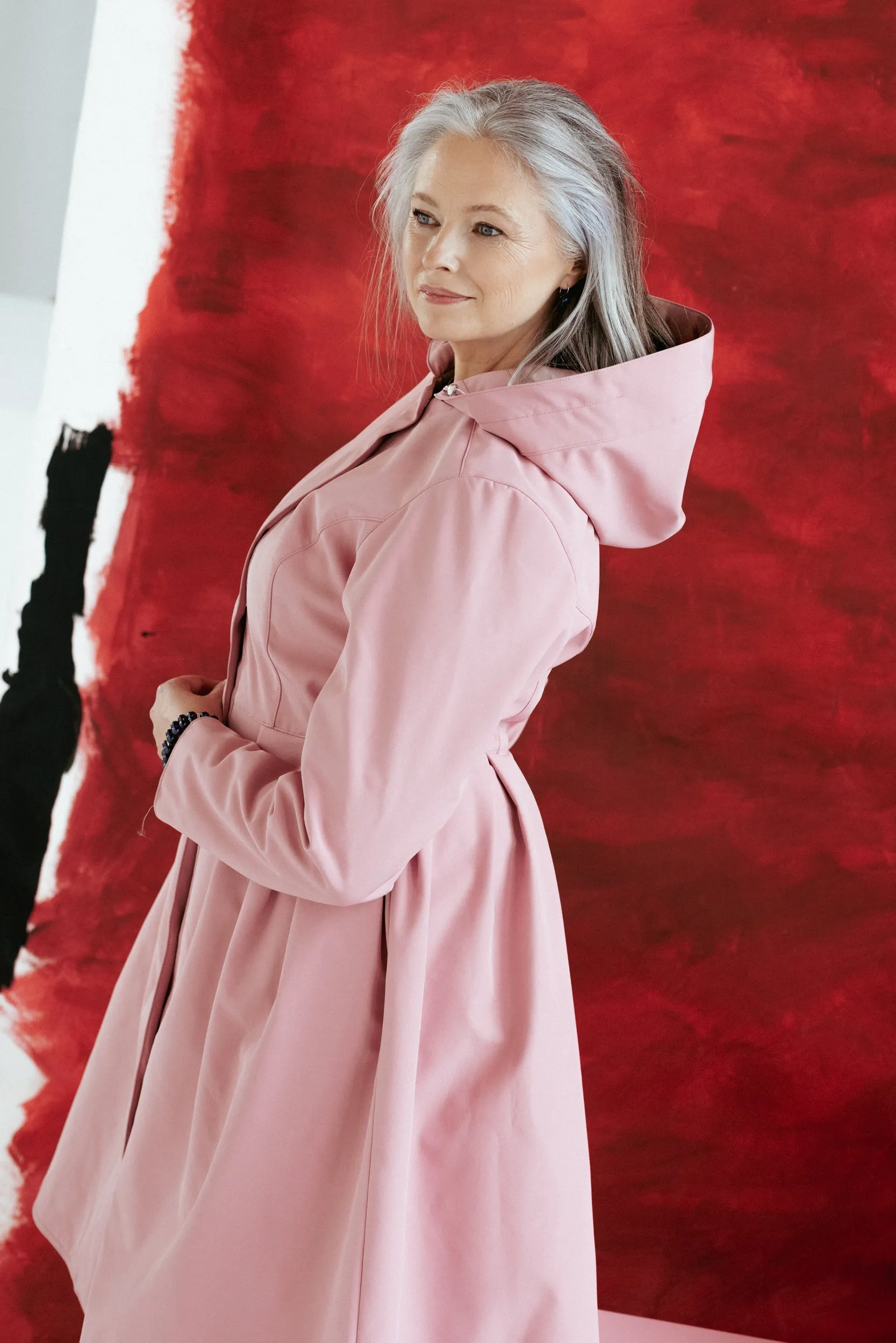 Camille Raincoat Pink