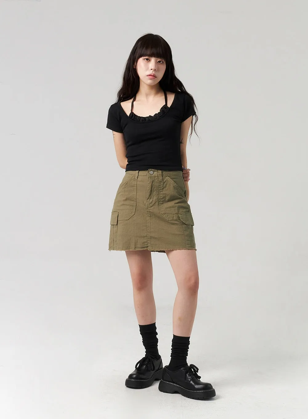 Cargo Mini Skirt CL312