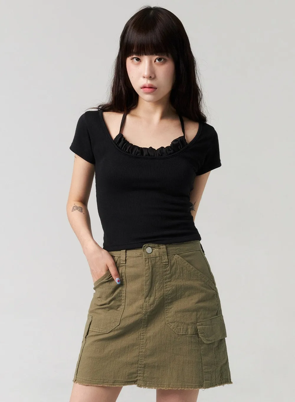 Cargo Mini Skirt CL312