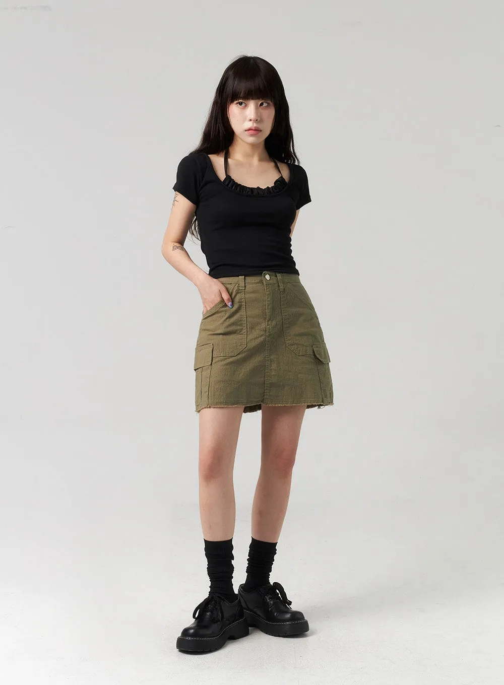 Cargo Mini Skirt CL312