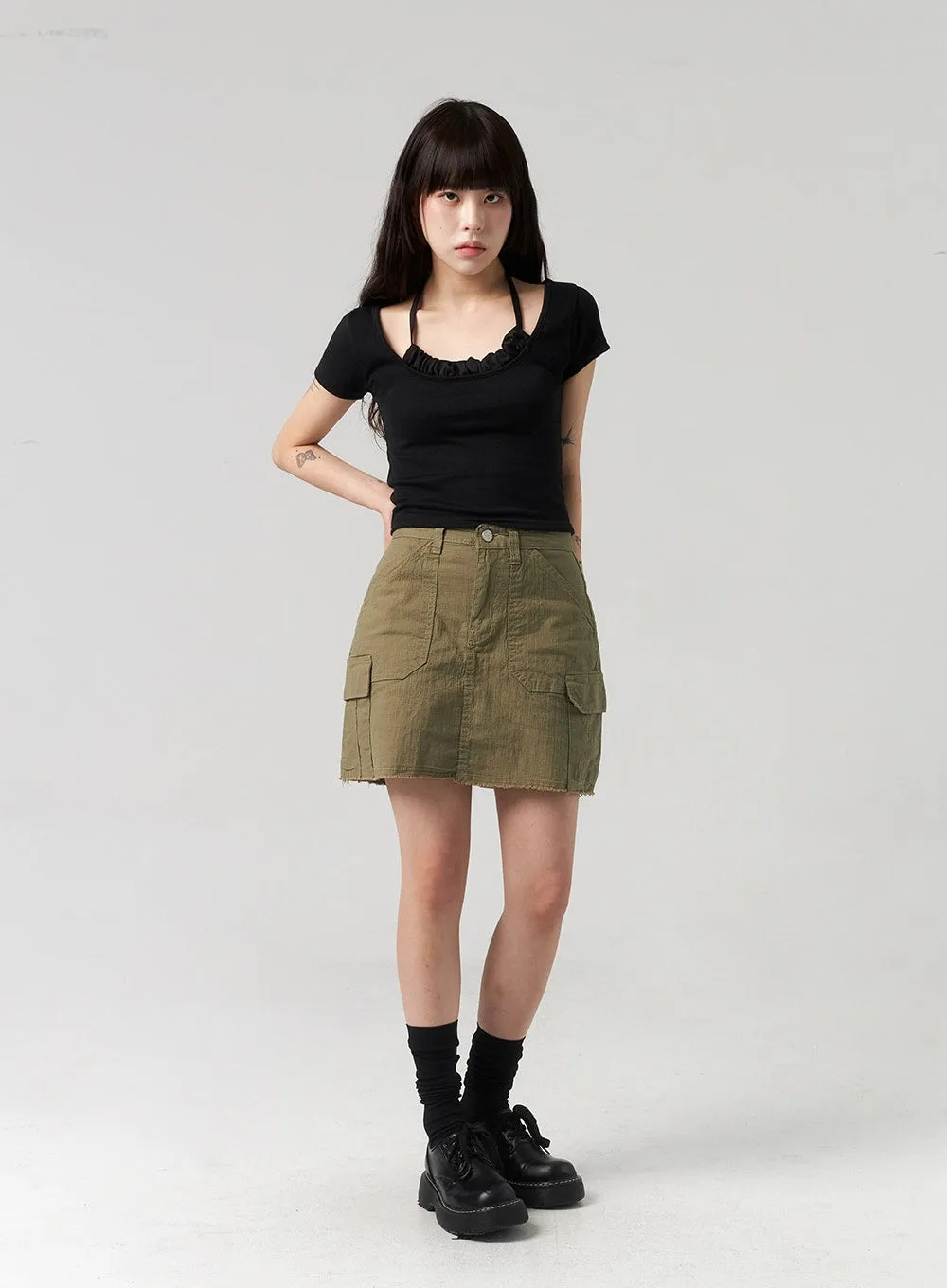 Cargo Mini Skirt CL312