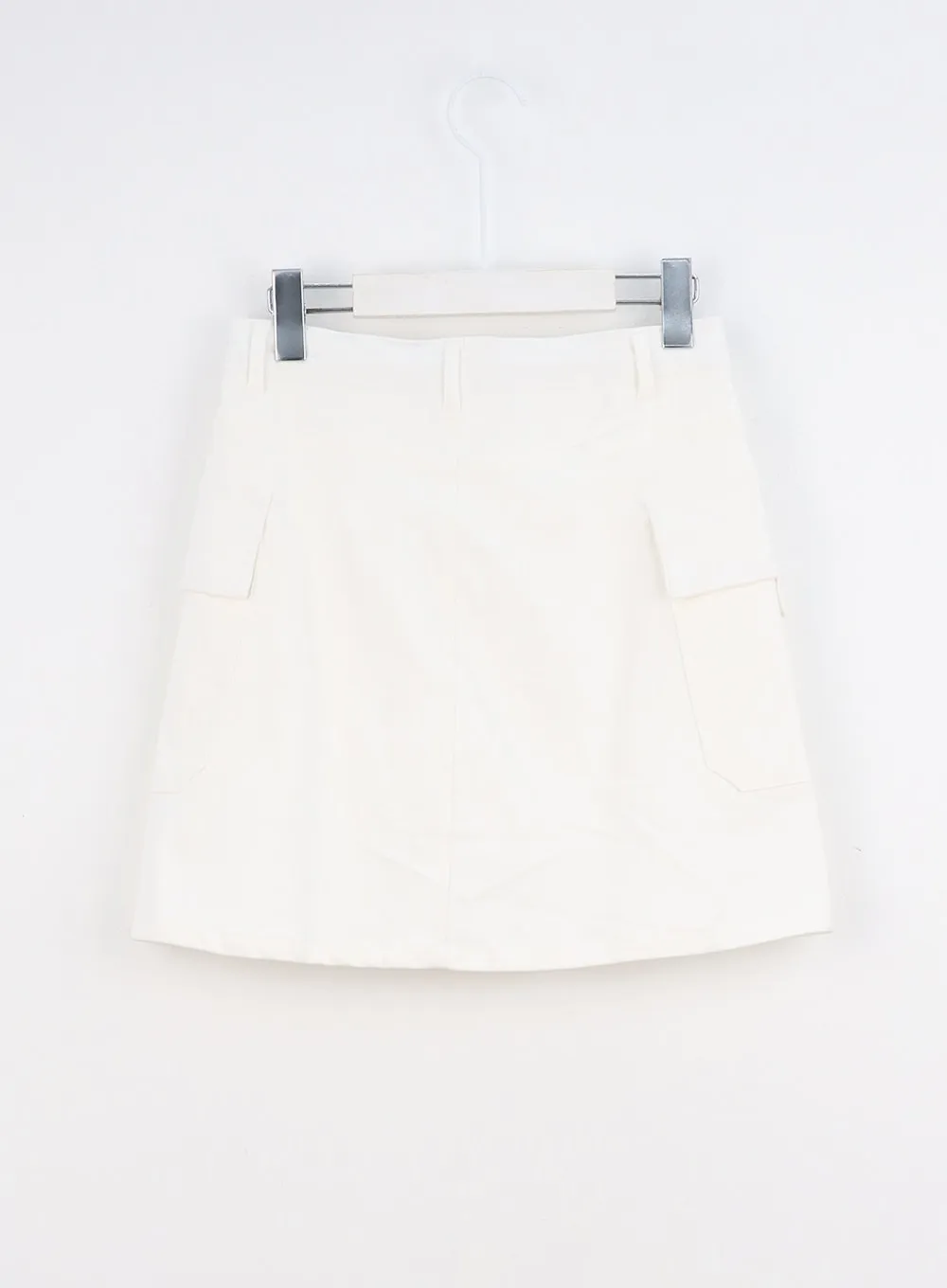 Cargo Mini Skirt with Waist Tie IO317