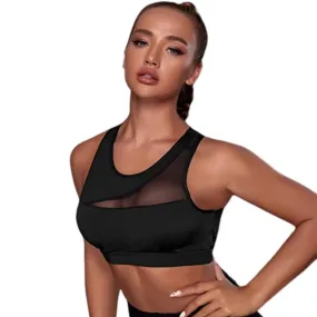 Caroline Contrast Mesh Workout Bra