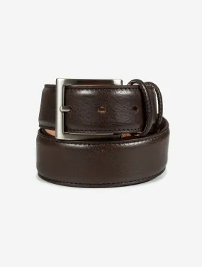 Casual Belt With Contrast St Brown