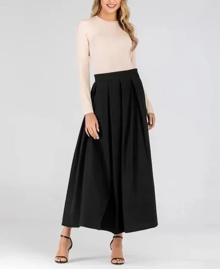 Casual Pleated Skirt