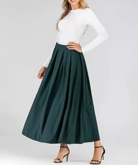 Casual Pleated Skirt