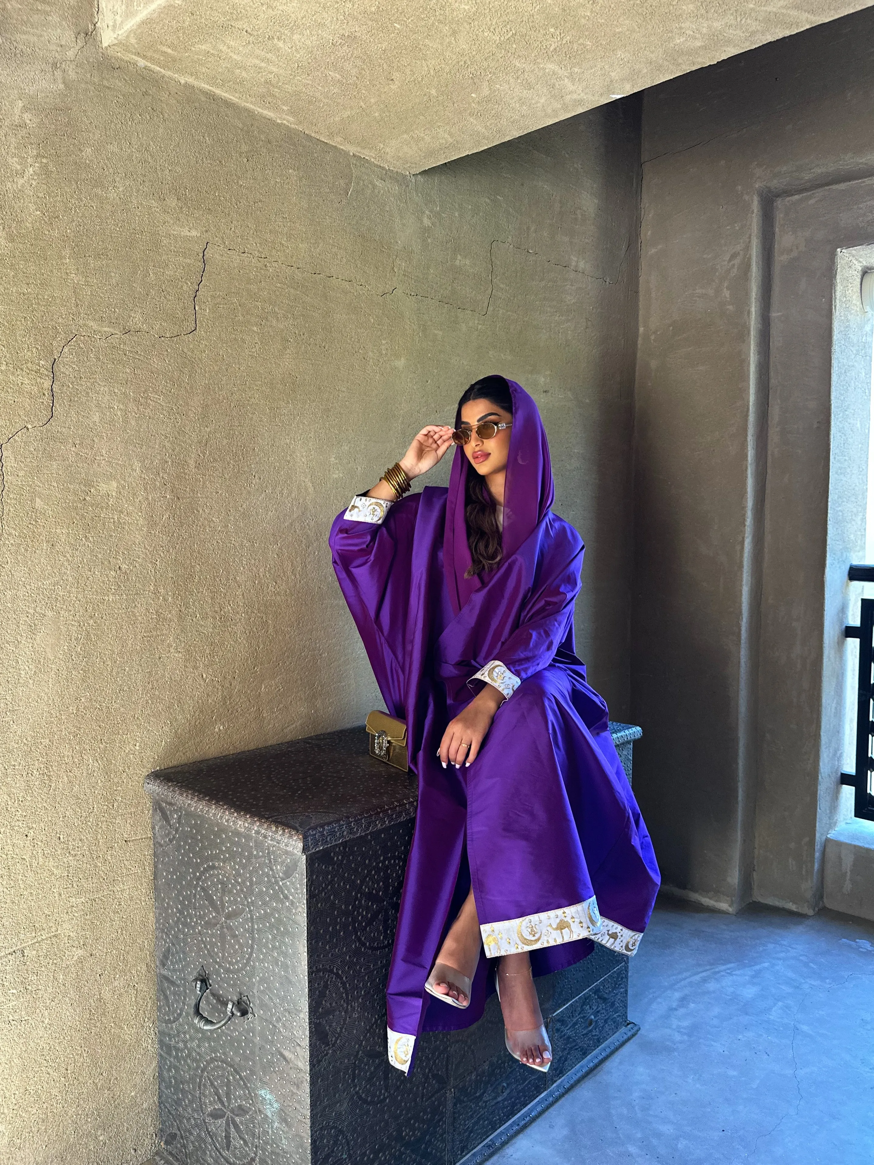 CASUAL RAMDAN PURPLE BISHT ABAYA #435