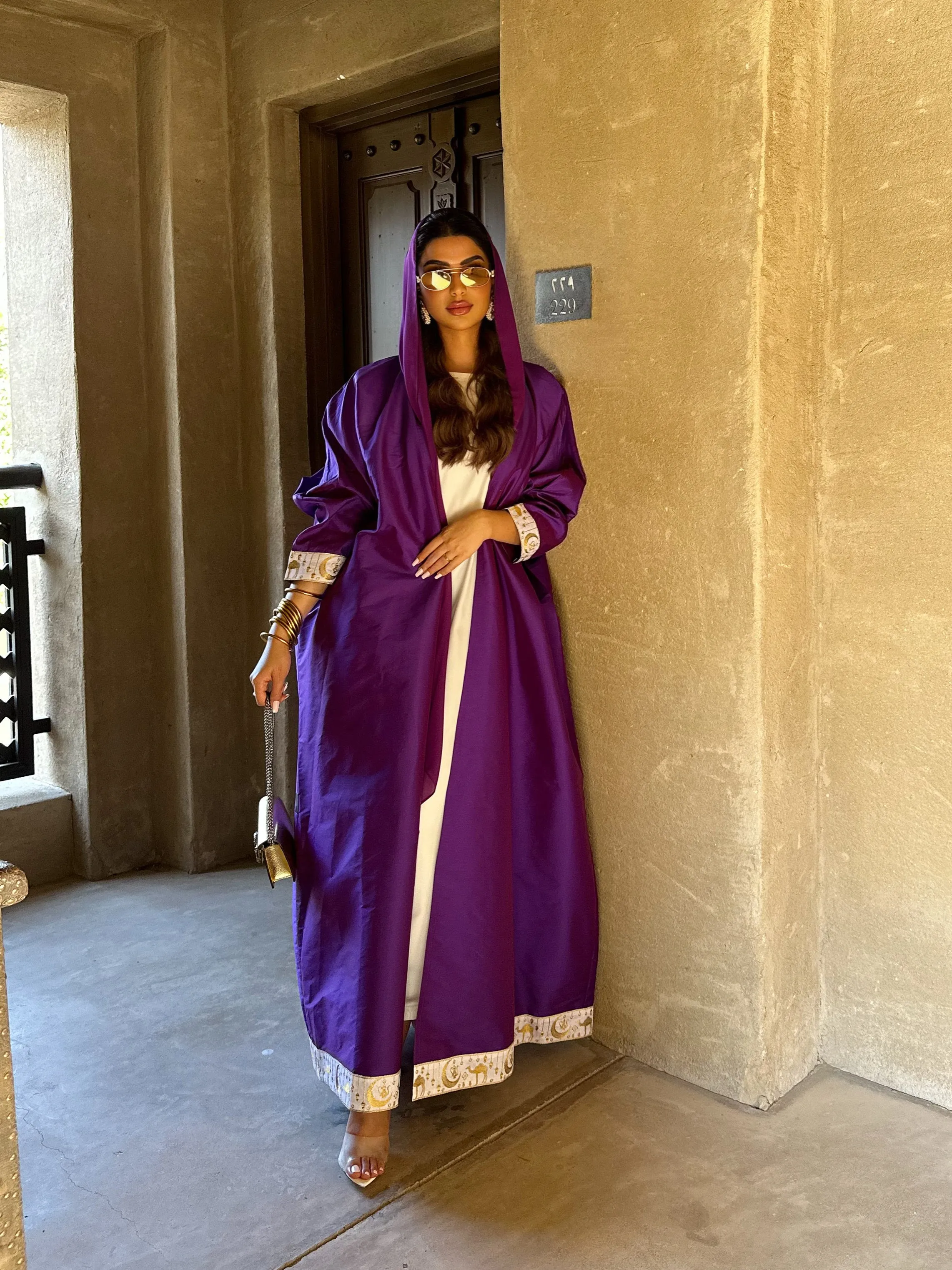 CASUAL RAMDAN PURPLE BISHT ABAYA #435