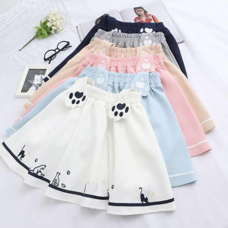 Cat Paws Strap Skirt SD02401