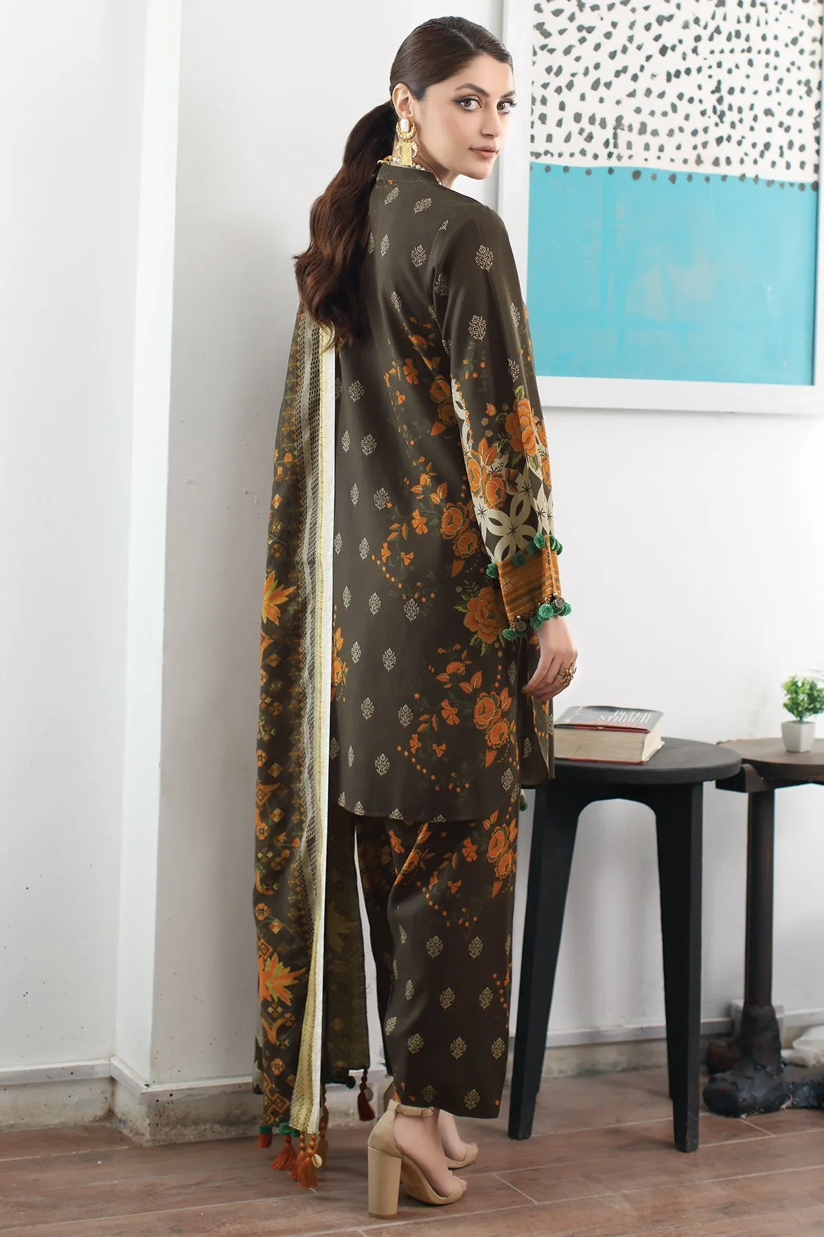 Charizma C-Print Linen with Wool Shawl 2023 – CPW3-17