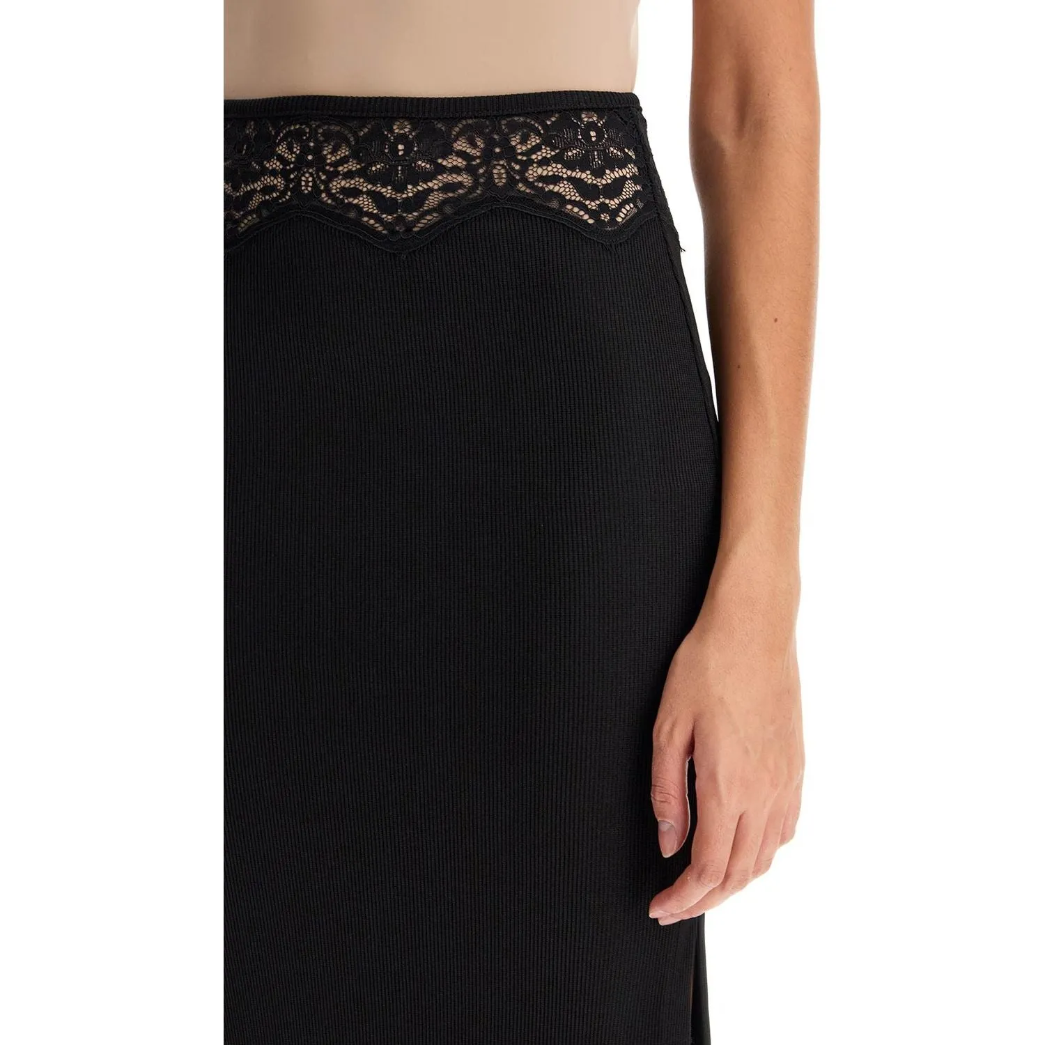 Christopher Esber "knitted skirt with lace detail