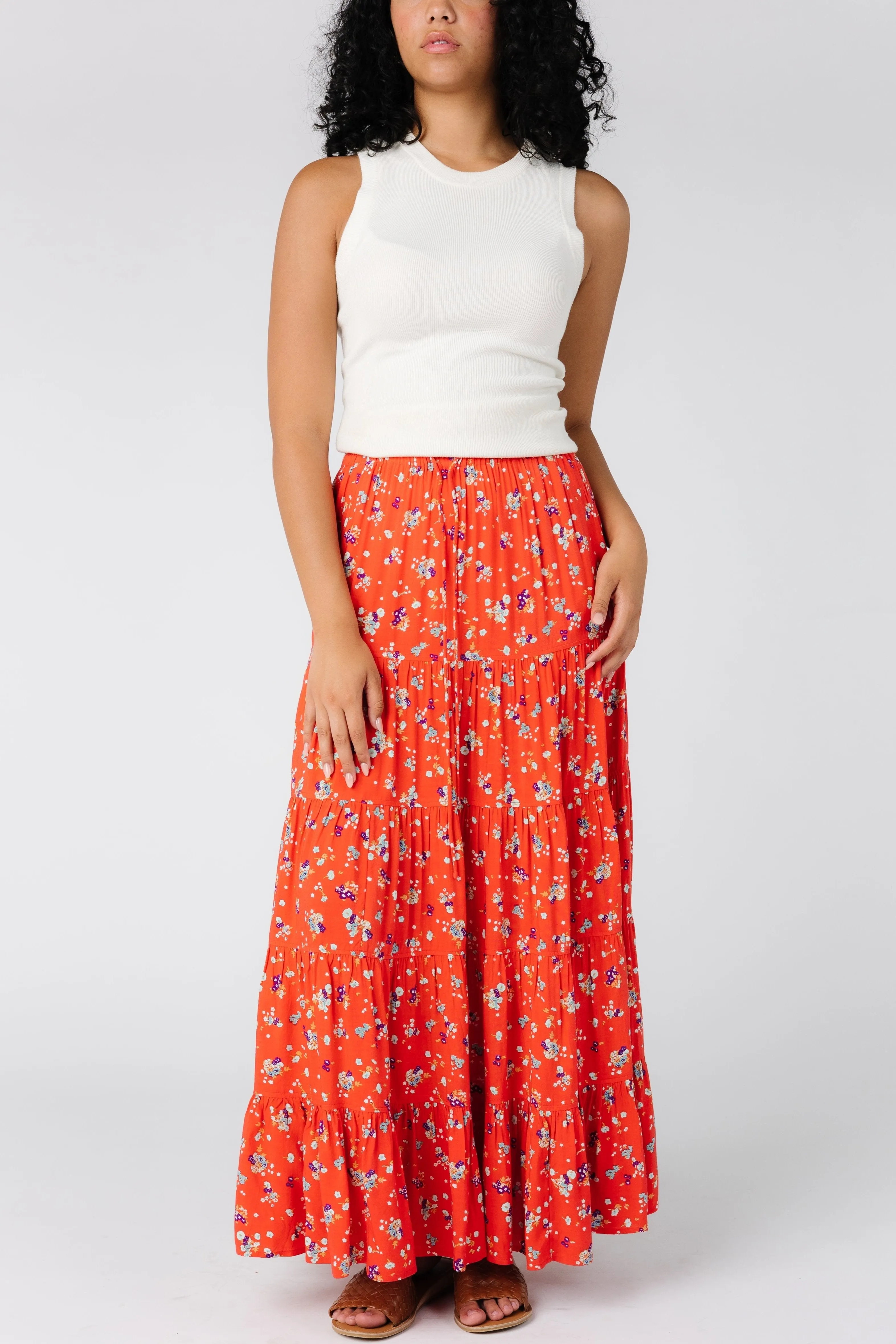 Citrus Sahara Coral Skirt