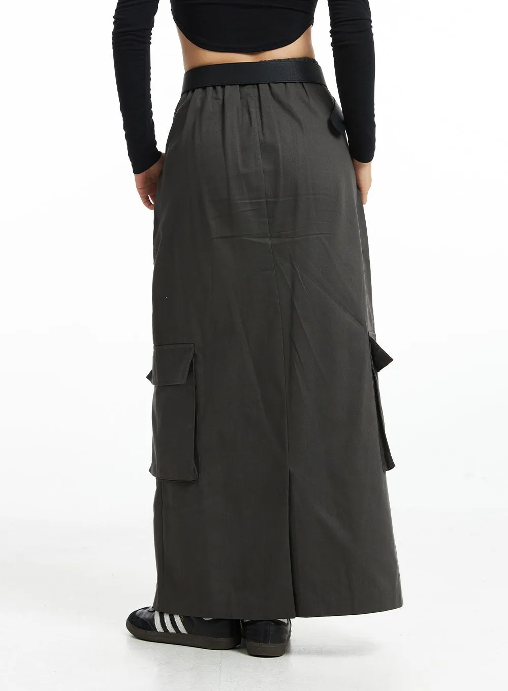 City Safari Pocketed Maxi Skirt CO318