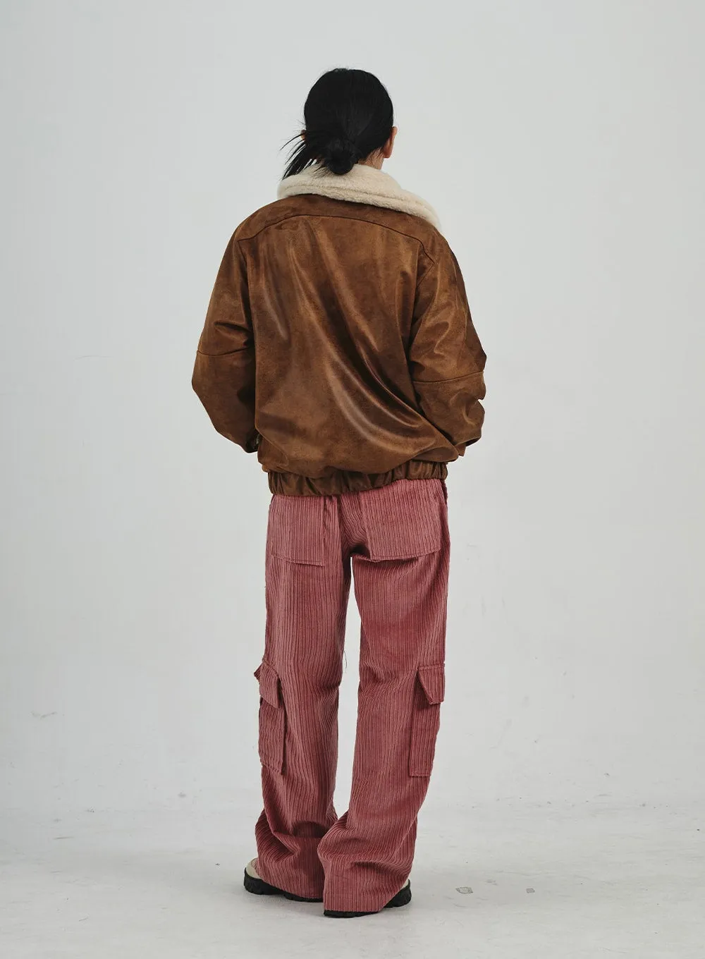 Corduroy Cargo Wide Pants CN30