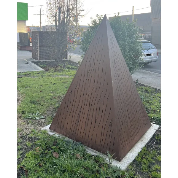 Corten Steel Pyramid (4 Pcs - unassembled)