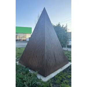 Corten Steel Pyramid (4 Pcs - unassembled)