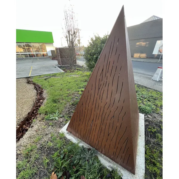 Corten Steel Pyramid (4 Pcs - unassembled)