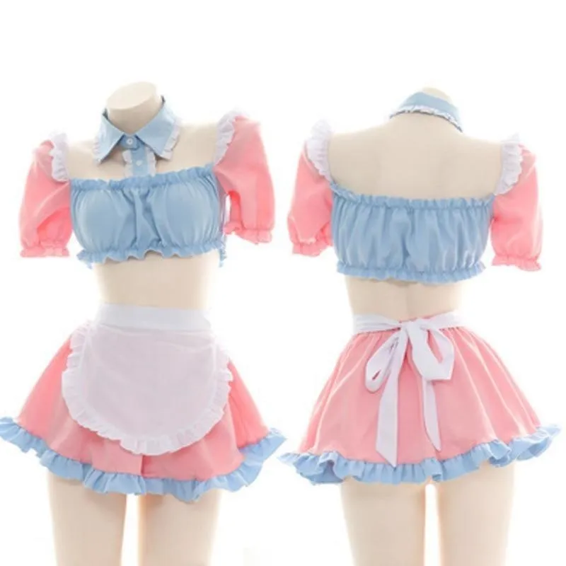 Cotton Candy Maid Cosplay Set