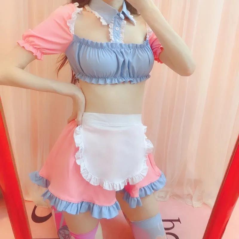 Cotton Candy Maid Cosplay Set