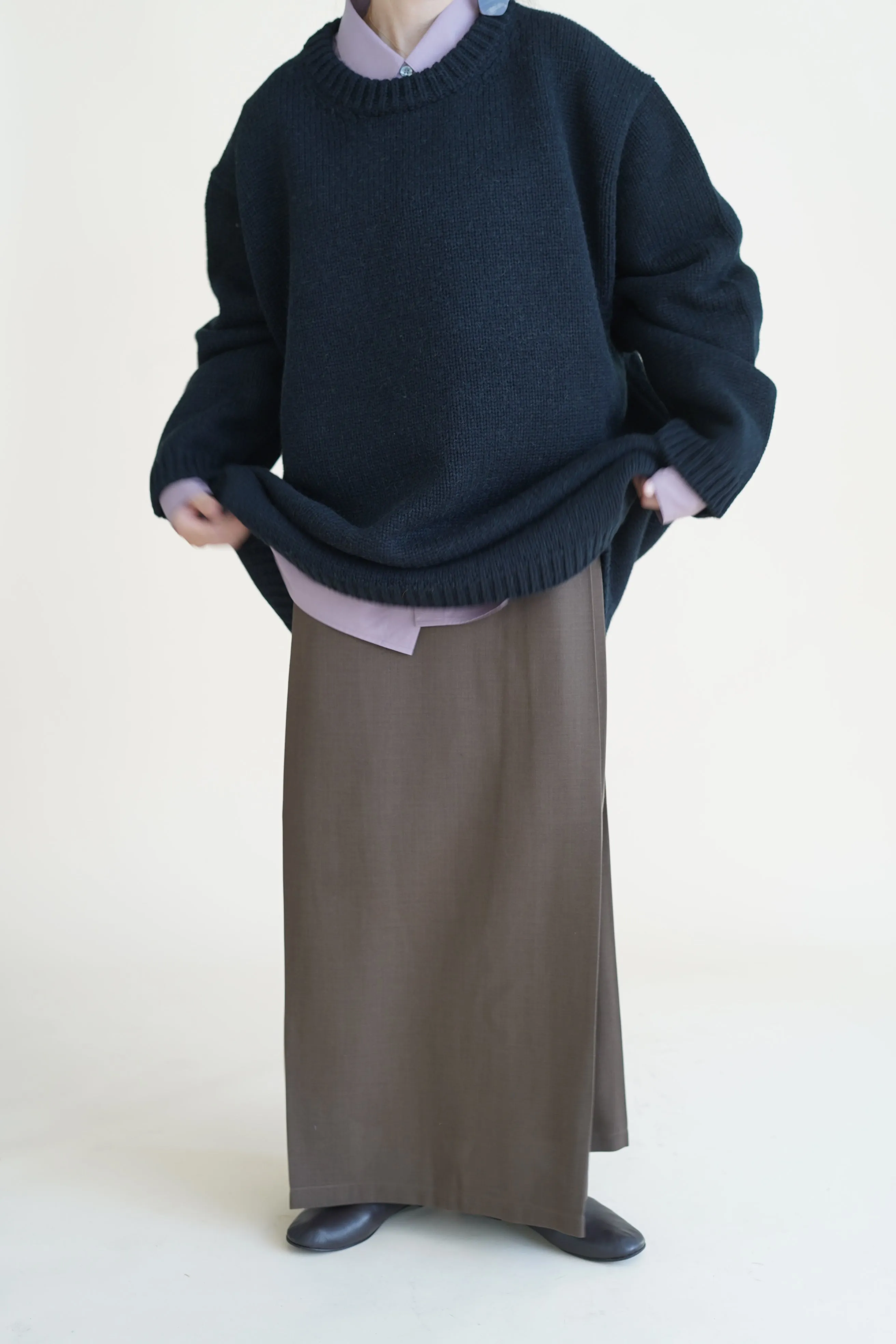 CRISTASEYA<br>PLEATED LONG SKIRT