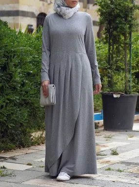 Crossover Pleated Abaya