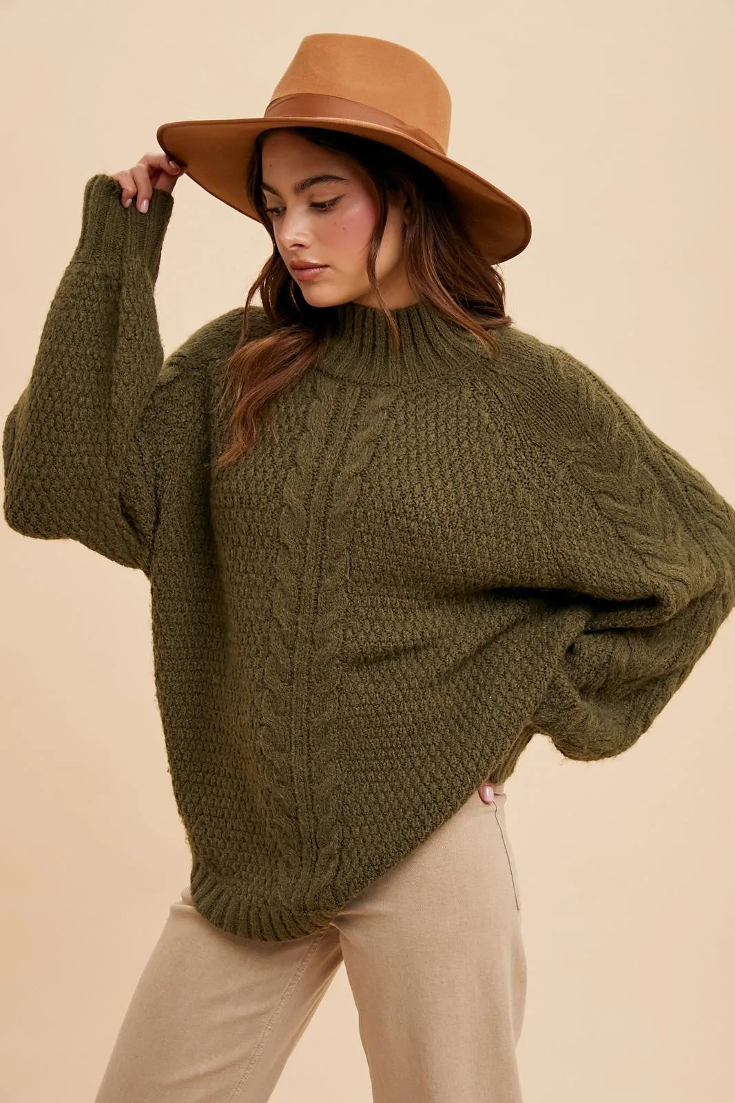 Dafne Highneck Knit Sweater