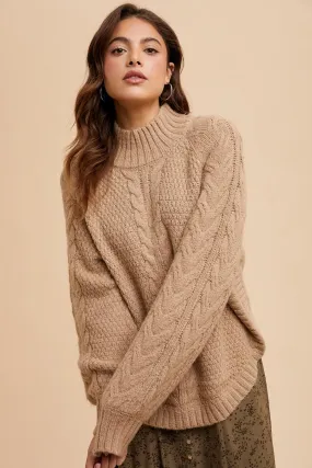 Dafne Highneck Knit Sweater