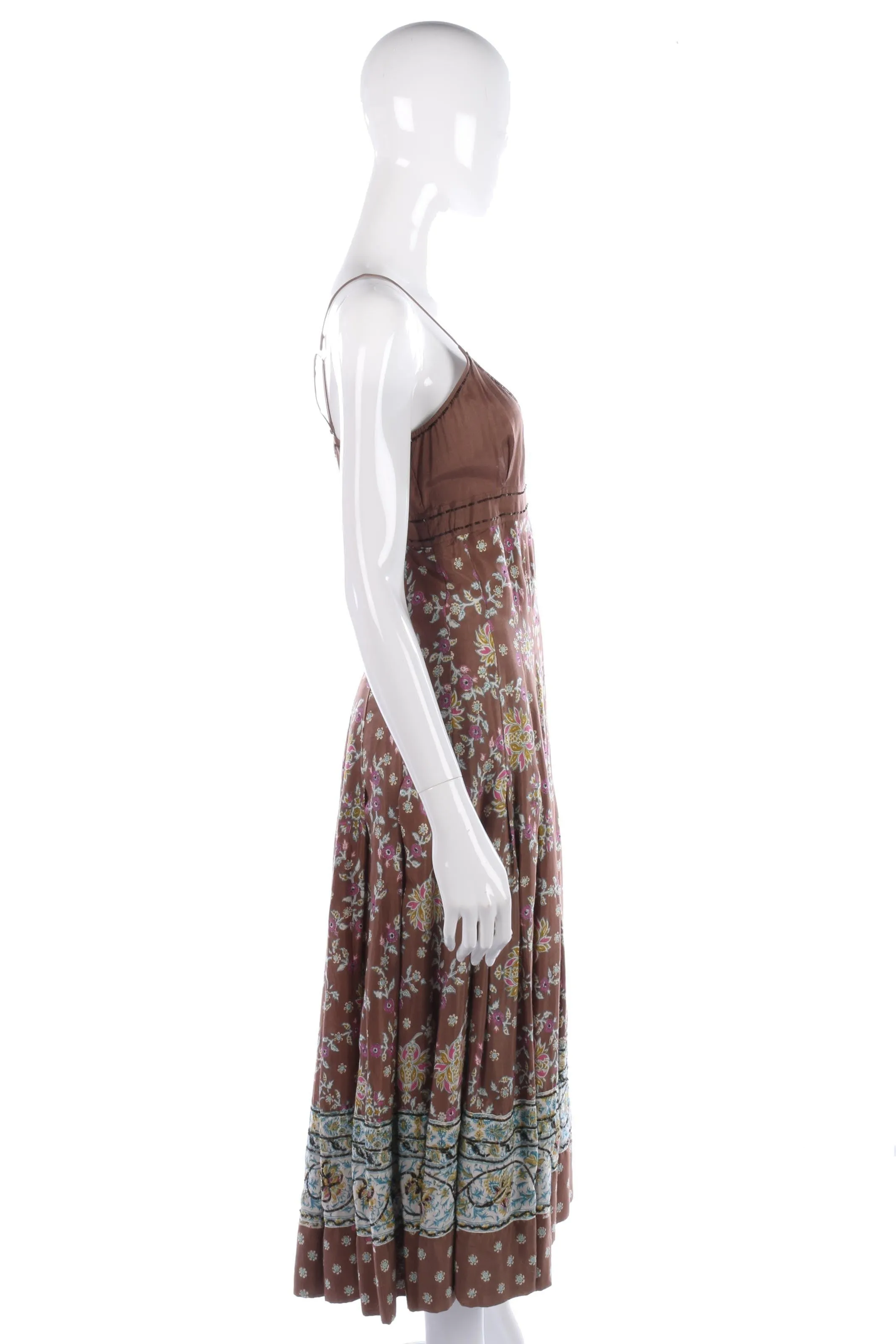 Day Birger Et Mikkelsen brown floral summer dress size S